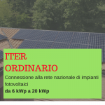 Pratica iter ordinario da 6kWp a 20 kWp BGENERGIA